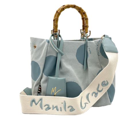 TOREBKA DAMSKA MANILA GRACE TOTE SMALL POLVERE TORBA NIEBIESKA