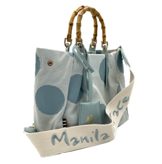 TOREBKA DAMSKA MANILA GRACE TOTE SMALL POLVERE TORBA NIEBIESKA