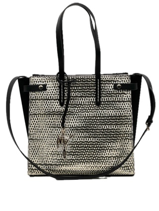 TOREBKA DAMSKA MANILA GRACE SHOPPER MEDIUM NERO SHOPERKA CZARNA