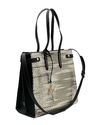 TOREBKA DAMSKA MANILA GRACE SHOPPER MEDIUM NERO SHOPERKA CZARNA
