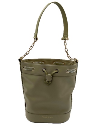 TOREBKA DAMSKA MANILA GRACE BUCKET SMALL MILITARE HOBO KUBEŁEK ZIELONY