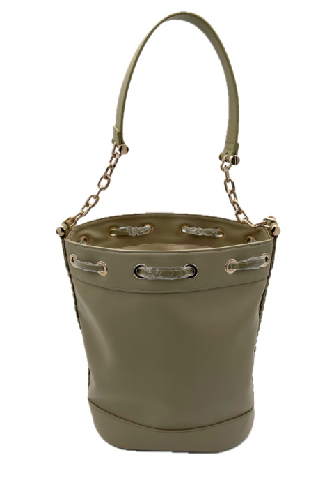 TOREBKA DAMSKA MANILA GRACE BUCKET SMALL MILITARE HOBO KUBEŁEK ZIELONY