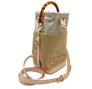TOREBKA DAMSKA MANILA GRACE BUCKET PETIT BEŻOWA