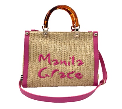 TOREBKA DAMSKA MANILA GRACE SHOPPING MEDIA CARAMELLA BEŻOWO RÓŻOWA