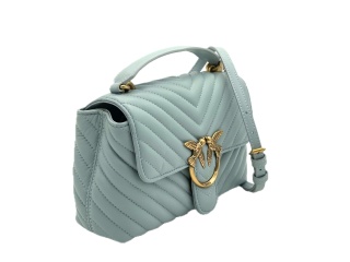 TOREBKA DAMSKA PINKO LOVE LADY PUFF MINI CL SHEEP NAPPA C BUMA GRIGIO-ANTI NIEBIESKA