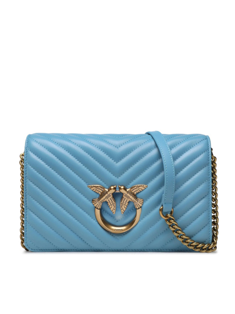 TOREBKA DAMSKA PINKO LOVE CLICK CLASSIC SHEEP NAPPA CHEVRON AZZURRO CIELO-ANT NIEBIESKA TOREBKA DAMSKA PINKO LOVE CLICK CLASSIC SHEEP NAPPA CHEVRON AZZURRO CIELO-ANT NIEBIESKA