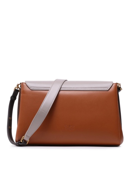 TOREBKA DAMSKA PINKO LOVE CLICK CROSSBODY BIG VITELLO NAPATO + SUEDE COLOR BLUE BRĄZOWOSZARA TOREBKA DAMSKA PINKO LOVE CLICK CROSSBODY BIG VITELLO NAPATO + SUEDE COLOR BLUE BRĄZOWOSZARA