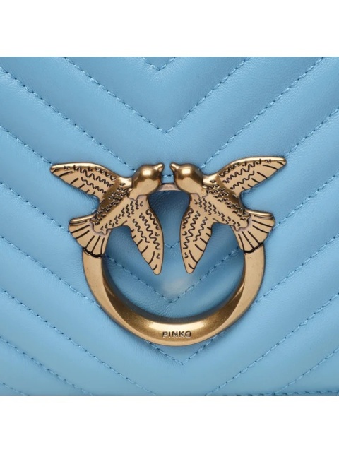 TOREBKA DAMSKA PINKO LOVE CLICK CLASSIC SHEEP NAPPA CHEVRON AZZURRO CIELO-ANT NIEBIESKA TOREBKA DAMSKA PINKO LOVE CLICK CLASSIC SHEEP NAPPA CHEVRON AZZURRO CIELO-ANT NIEBIESKA