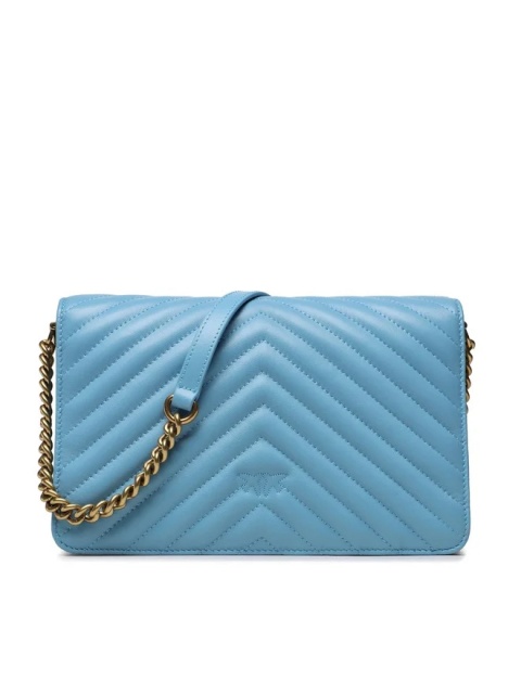TOREBKA DAMSKA PINKO LOVE CLICK CLASSIC SHEEP NAPPA CHEVRON AZZURRO CIELO-ANT NIEBIESKA TOREBKA DAMSKA PINKO LOVE CLICK CLASSIC SHEEP NAPPA CHEVRON AZZURRO CIELO-ANT NIEBIESKA