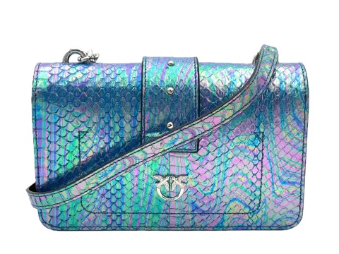TOREBKA DAMSKA PINKO LOVE ONE MINI CL AYERS LAMINATO ROSA/VERDE/VIOLA TOREBKA DAMSKA PINKO LOVE ONE MINI CL AYERS LAMINATO ROSA/VERDE/VIOLA