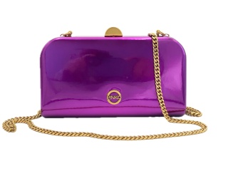 TOREBKA DAMSKA PINKO VETRAIO CLUTCH SPECCHIO VIOLA REALE-OTTO FIOLETOWA