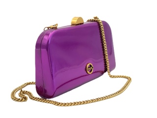 TOREBKA DAMSKA PINKO VETRAIO CLUTCH SPECCHIO VIOLA REALE-OTTO FIOLETOWA